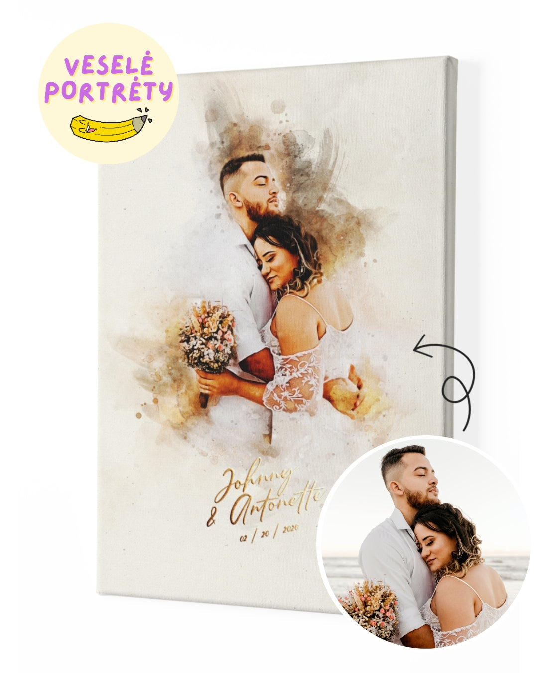 Portrét watercolor (akvarel portrét) - Kreslíř Richard