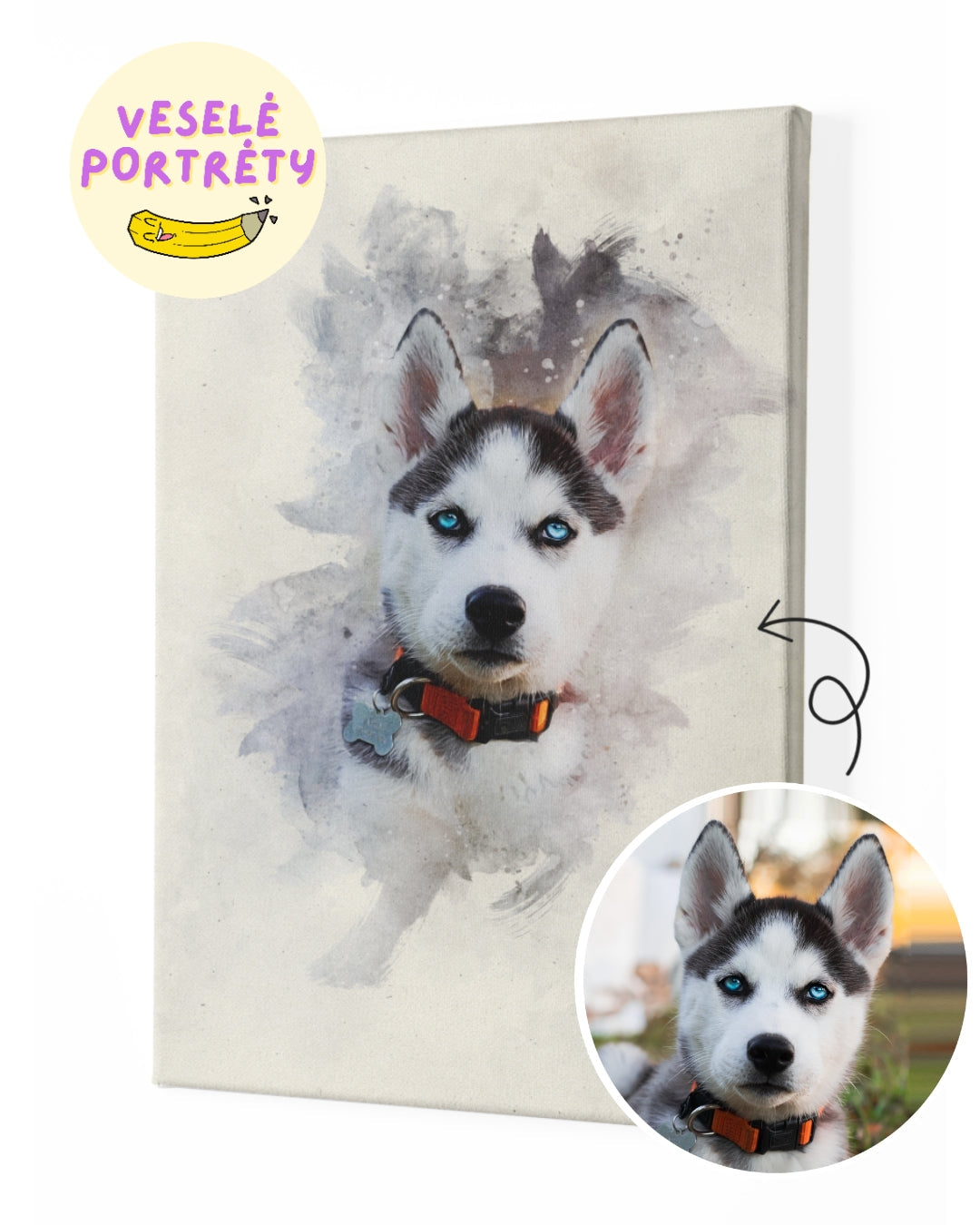 Portrét watercolor (akvarel portrét) - Kreslíř Richard