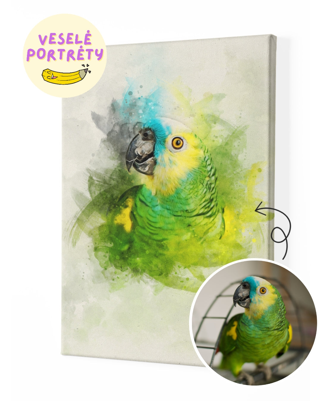 Portrét watercolor (akvarel portrét) - Kreslíř Richard
